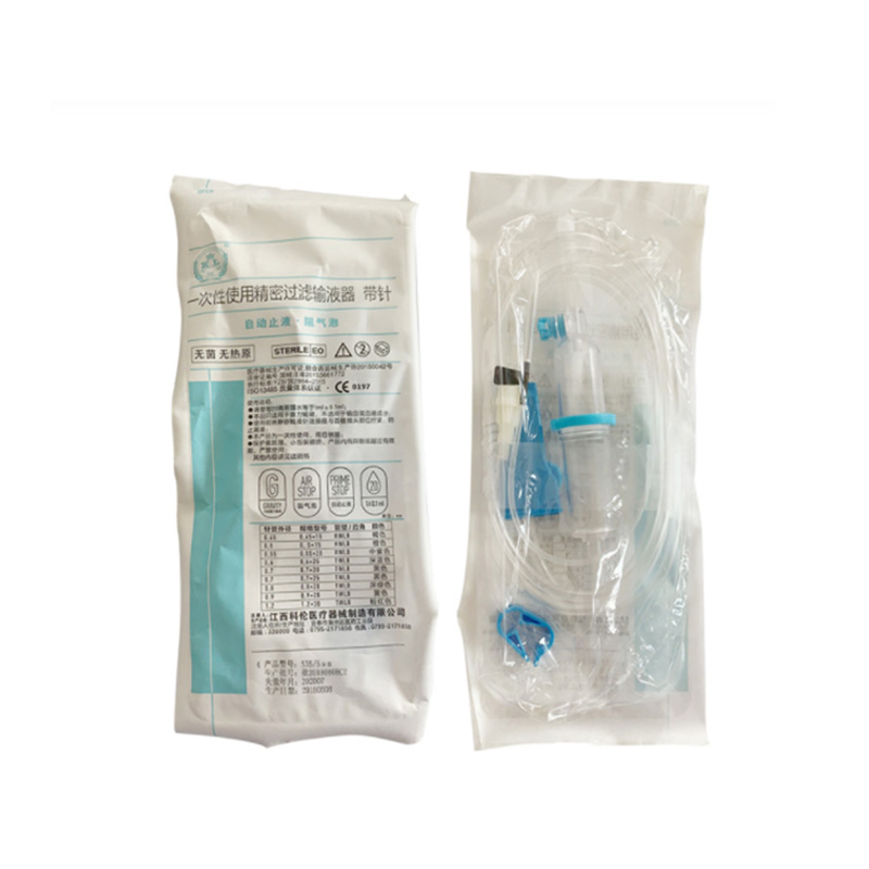 科伦KL 一次性使用精密过滤输液器 带针 0.55×20RWLB（30套/盒8盒/箱）