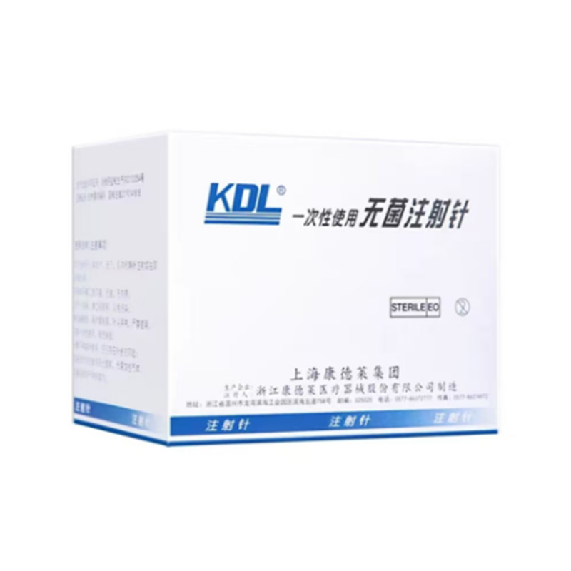 康德莱KDL 一次性使用无菌注射针  0.7mm×80mm (100支/盒 40盒/件)
