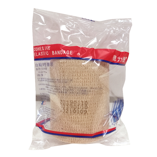 振德 自粘弹性绷带 10×450cm 无纺布型 肤色（12卷/盒 12盒/箱）