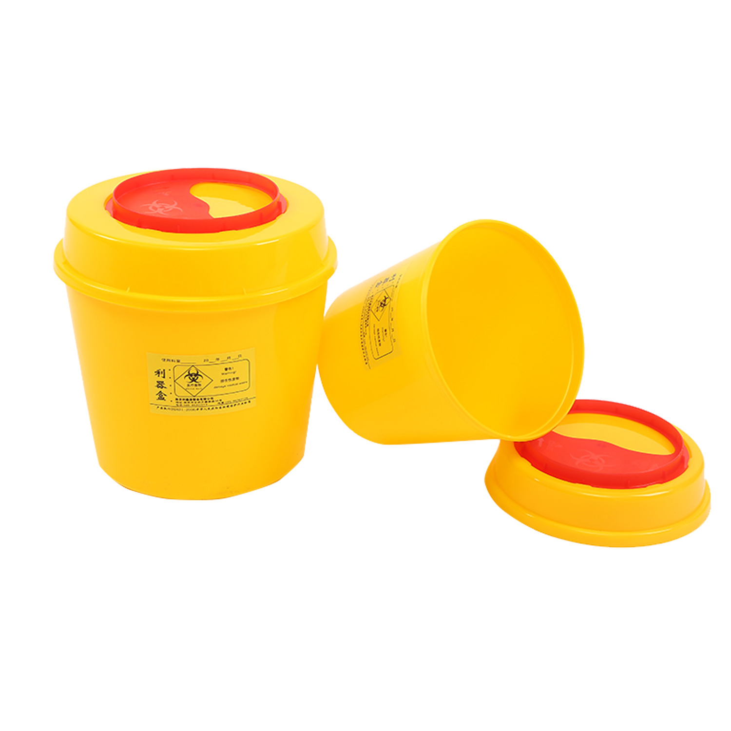 利鑫源  圆形利器盒 2L（200个/箱）