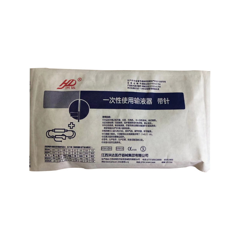 洪达 HD 一次性使用输液器 带针 B1-1 0.6mm (25支/包 20包/箱）