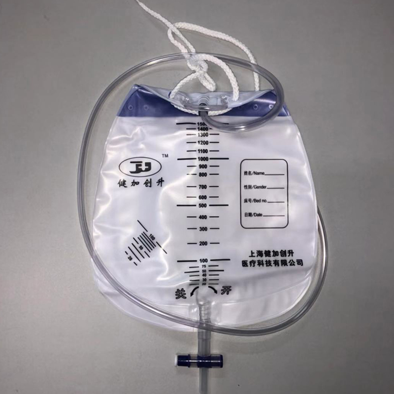 健加创升 引流袋防逆流型 1500ml 1.1米导管（100套/箱）